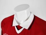 Retro  Manchester United Home Long Sleeve Champions League 1:1 Quality Soccer Jersey  1999-2000