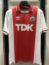 Retro Ajax Home 1:1 Quality Soccer Jersey  1990-1992