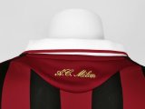 Retro AC Home Long Sleeve1:1 Quality Soccer Jersey  2009-2010