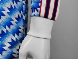 Retro 1991-1992 Manchester United Away Long sleeve 1:1 Quality Soccer Jersey 