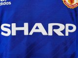 Retro Manchester United Away Long Sleeve 1:1 Quality Soccer Jersey  1986