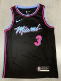 NBA  Heat  black Wade No. 3 1:1