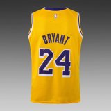 NBA Laker yellow Kobe Bryant No.24  1:1