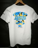 NBA Lakers Hot pressing white T-shirt 1:1