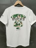 NBA Bucks Hot pressing white T-shirt 1:1