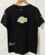 NBA Lakers Hot pressing black T-shirt 1:1