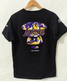 NBA Lakers Hot pressing black T-shirt 1:1