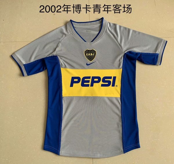 Retro Boca Juniors Away Fans 1:1 Quality Soccer Jersey  2002