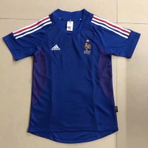 Retro France Home  1:1 Quality Soccer Jersey   2002