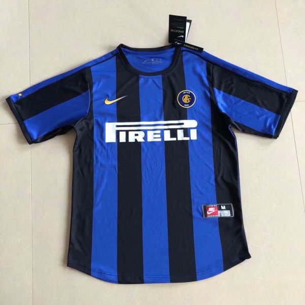 Retro Inter Milan Home 1:1 Quality Soccer Jersey    1999-2000