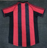 Retro AC Milan Home 1:1 Quality Soccer Jersey  1998-2000
