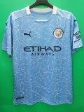 Manchester City Home Fans  1:1 Quality Soccer Jersey   2020-2021