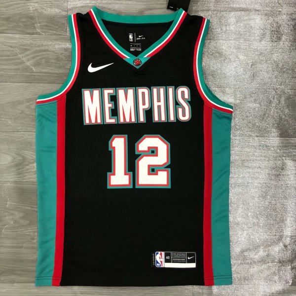 NBA  Grizzlies retro black #12  1:1  2021