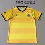 Retro Scotland Away 1:1 Quality Soccer Jersey  1986