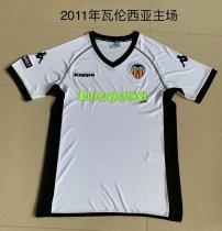 Retro Valencia Home  1:1 Quality Soccer Jersey  2011