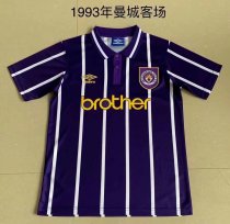 Retro Manchester City Away 1:1 Quality Soccer Jersey  1993