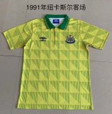 Retro Newcastle Away Fans  1:1 Quality Soccer Jersey  1991
