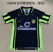Retro Dortmund Away  1:1 Quality Soccer Jersey    1996