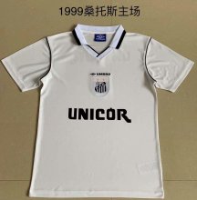 Retro Santos FC Home Fans 1:1 Quality Soccer Jersey  1999