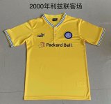 Retro Leeds United Away 1:1 Quality Soccer Jersey  2000