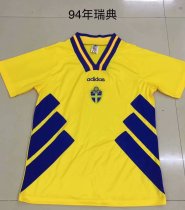 Retro Sweden Home 1:1 Quality Soccer Jersey   1994