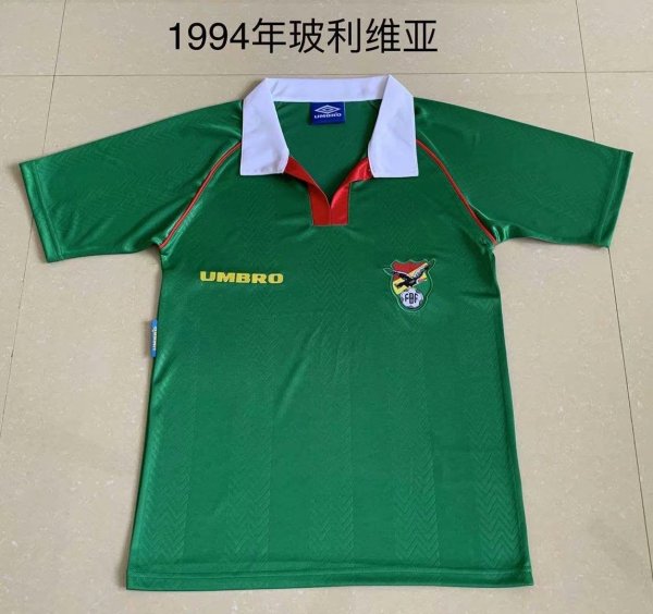 Retro Bolivia  1:1 Quality Soccer Jersey   1994