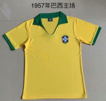 Retro Brazil Home 1:1 Quality Soccer Jersey   1957