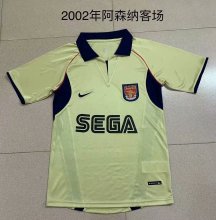 Retro Arsenal  Away 1:1 Quality Soccer Jersey  2002