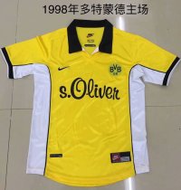 Retro Dortmund Home 1:1 Quality Soccer Jersey    1998