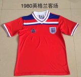 Retro England Away 1:1 Quality Soccer Jersey   1980