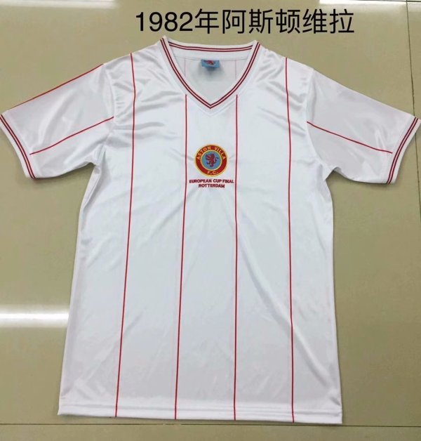 Retro Aston Villa   1:1 Quality Soccer Jersey  1982