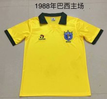 Retro Brazil Home 1:1 Quality Soccer Jersey   1988