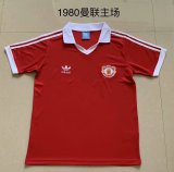 Retro  Manchester United Home 1:1 Quality Soccer Jersey  1980
