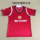 Retro  Manchester United Home 1:1 Quality Soccer Jersey  1984