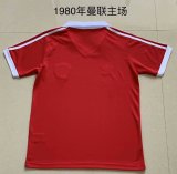 Retro  Manchester United Home 1:1 Quality Soccer Jersey  1980