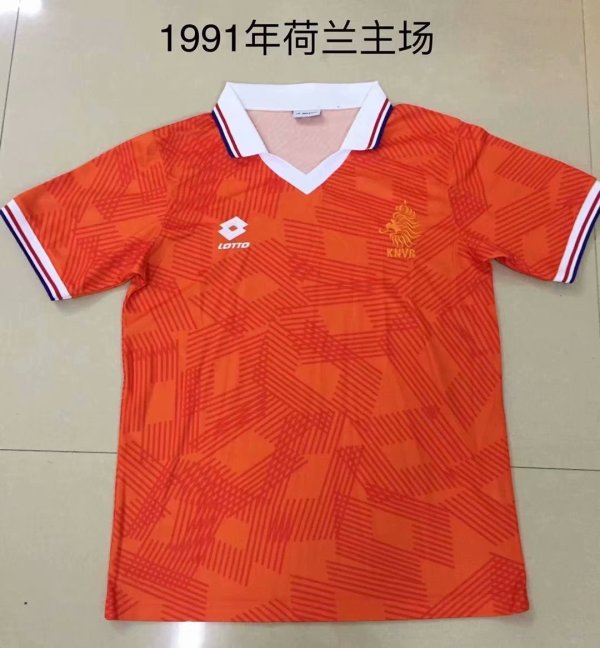 Retro Netherlands Home 1:1 Quality Soccer Jersey  1991
