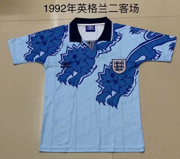 Retro England Third 1:1 Quality Soccer Jersey   1992