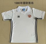 Retro  Manchester United Away 1:1 Quality Soccer Jersey  1980