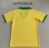 Retro Brazil Home 1:1 Quality Soccer Jersey   1957