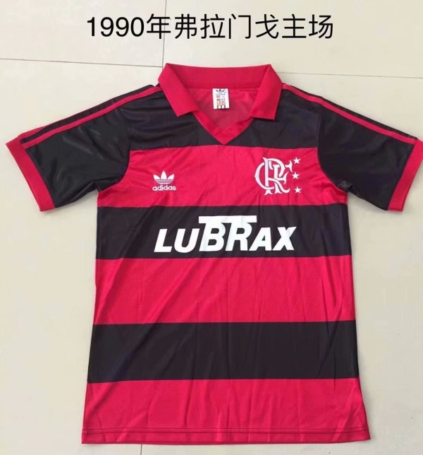 Retro Flamengo  Home 1:1 Quality Soccer Jersey  1990