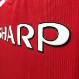 Retro Manchester united Home  1:1 Quality Soccer Jersey   1998