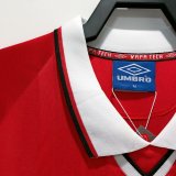 Retro Manchester united home  1:1 Quality Soccer Jersey  1999-2000