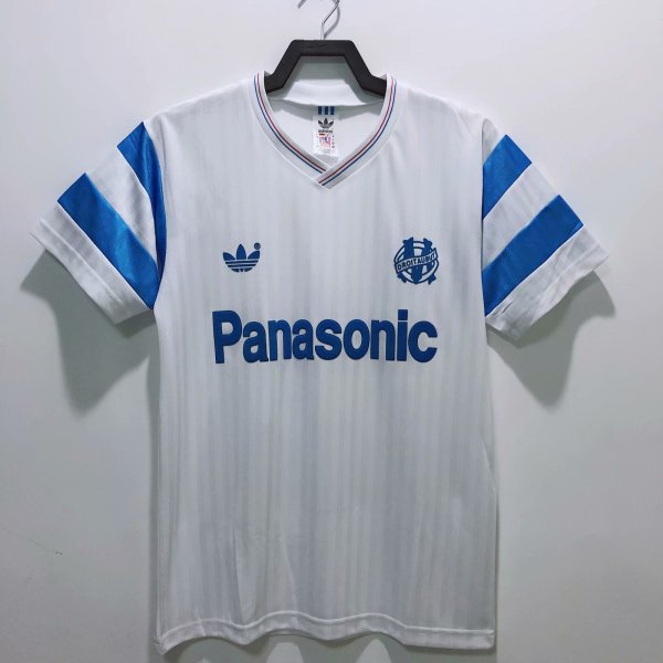 Retro  Marseille Home 1:1 Quality Soccer Jersey  1990