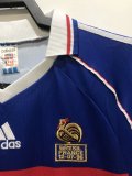 Retro France Home 1:1 Quality Soccer Jersey  1998