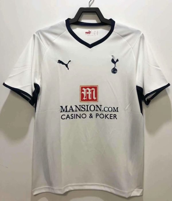 Retro Tottenham Home  1:1 Quality Soccer Jersey  2008-2009