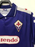 Retro Fiorentina Home Fans 1:1 Quality Soccer Jersey  1998-1999