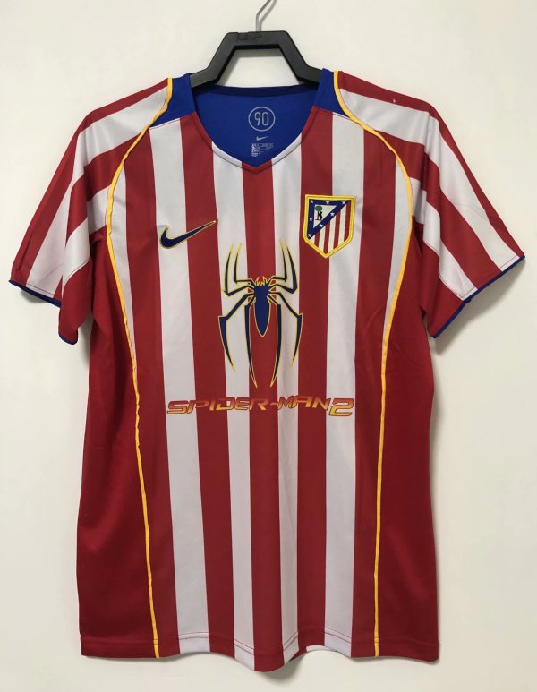 Retro Atletico Madrid Home 1:1 Quality Soccer Jersey  2004-2005