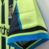 Retro Manchester City Away 1:1 Quality Soccer Jersey  1998-1999