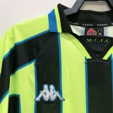 Retro Manchester City Away 1:1 Quality Soccer Jersey  1998-1999