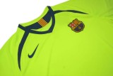 Retro Barcelona Away Long Sleeve 1:1 Quality Soccer Jersey   2005-2006